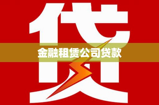 逊克金融租赁公司贷款