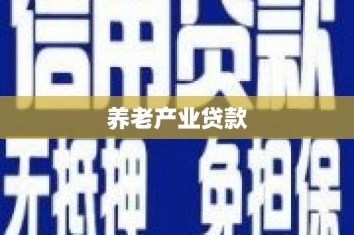 逊克养老产业贷款